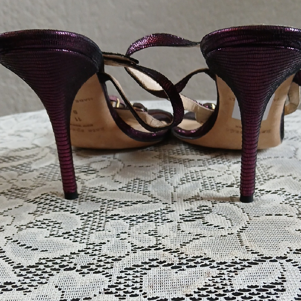 Kate Spade Purple Strappy Sandals with Gem Stone Accents - Picture 3 of 8